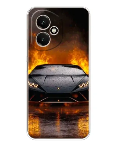 Чехол для Huawei Honor 400 с картинкой «Lamborghini в огне»