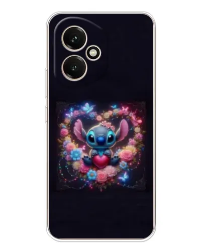 Чехол для Huawei Honor 400 с картинкой «Stitch в цветах»