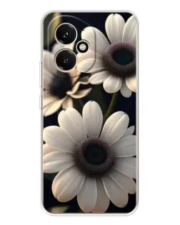 Чехол для Huawei Honor 400 с картинкой «Белые маргаритки макро»