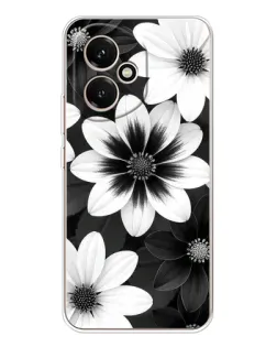 Чехол для Huawei Honor 400 с картинкой «Монохромные астры»