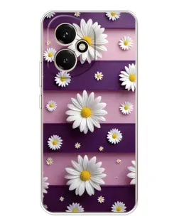 Чехол для Huawei Honor 400 с картинкой «Ромашки на фиолетовом»