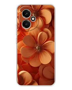 Чехол для Huawei Honor 400 с картинкой «Оранжевый макро цветок»
