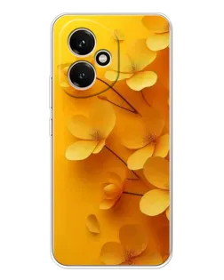 Чехол для Huawei Honor 400 с картинкой «Золотые лепестки»