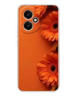 Чехол для Huawei Honor 400 с картинкой «Оранжевые герберы»
