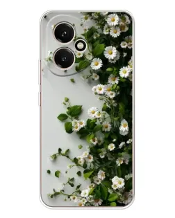 Чехол для Huawei Honor 400 с картинкой «Ветка мелких белых цветов»
