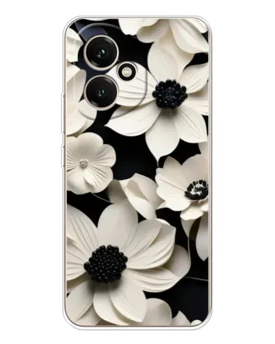 Чехол для Huawei Honor 400 с картинкой «Объемные белые цветы» Чехол для Huawei Honor 400 с картинкой «Объемные белые цветы»
