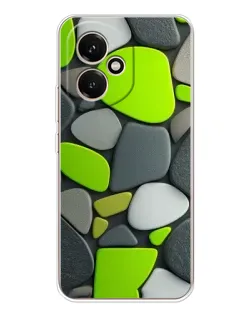 Чехол для Huawei Honor 400 с картинкой «Яркая неоновая галька»
