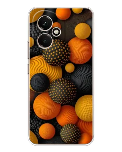 Чехол для Huawei Honor 400 с картинкой «Объемные оранжевые сферы» Чехол для Huawei Honor 400 с картинкой «Объемные оранжевые сферы»