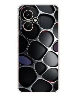 Чехол для Huawei Honor 400 с картинкой «Объемная темная решетка»