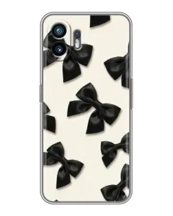 Чехол для Huawei Honor 500 Smart с картинкой «Черные бантики»