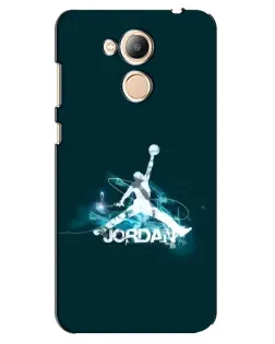Чехол для Huawei Honor 6c Pro с картинкой «Jordan Blue Fire»