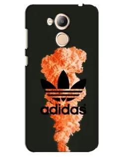 Чехол для Huawei Honor 6c Pro с картинкой «Оранжевый дым Adidas»