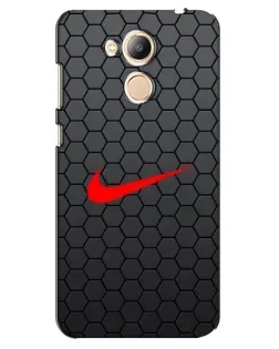 Чехол для Huawei Honor 6c Pro с картинкой «Nike — карбоновая сетка»
