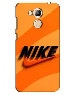 Чехол для Huawei Honor 6c Pro с картинкой «Оранжевый драйв Nike»