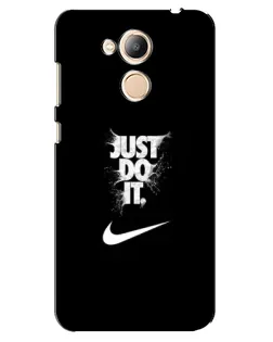 Чехол для Huawei Honor 6c Pro с картинкой «Текстовый принт Nike»