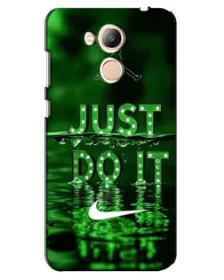 Чехол для Huawei Honor 6c Pro с картинкой «Зеленый неоновый Nike»