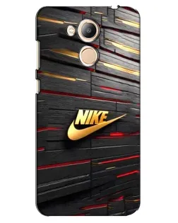 Чехол для Huawei Honor 6c Pro с картинкой «Золотой Nike на металле»