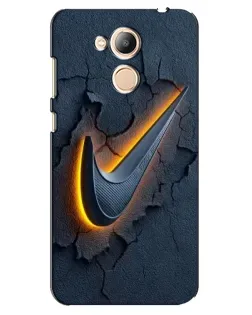 Чехол для Huawei Honor 6c Pro с картинкой «Объемный логотип Найк»