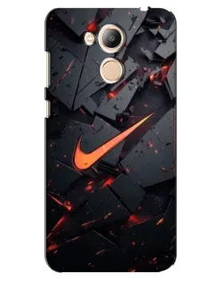 Чехол для Huawei Honor 6c Pro с картинкой «Nike — эффект разломов»