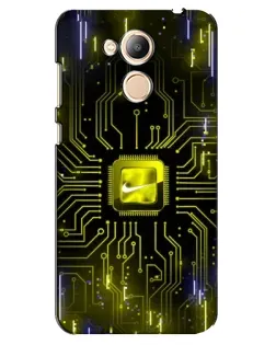 Чехол для Huawei Honor 6c Pro с картинкой «Nike — золотая искра»