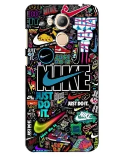 Чехол для Huawei Honor 6c Pro с картинкой «Яркий коллаж Nike»