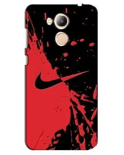 Чехол для Huawei Honor 6c Pro с картинкой «Красные брызги Nike»
