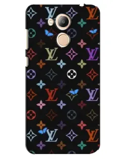 Чехол для Huawei Honor 6c Pro с картинкой «Цветная монограмма LV»