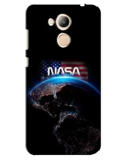 Чехол для Huawei Honor 6c Pro с картинкой «Земля из космоса NASA»