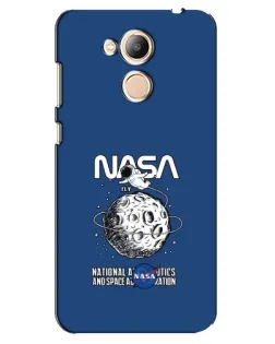 Чехол для Huawei Honor 6c Pro с картинкой «NASA — лунная миссия»