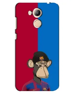 Чехол для Huawei Honor 6c Pro с картинкой «Bored Ape — фанат Барсы»