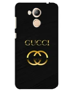 Чехол для Huawei Honor 6c Pro с картинкой «Золотой логотип Gucci»