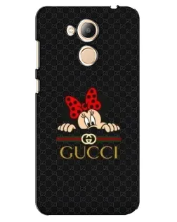 Чехол для Huawei Honor 6c Pro с картинкой «Минни Маус Gucci — черный»