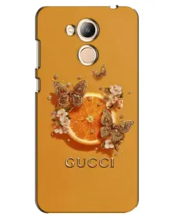 Чехол для Huawei Honor 6c Pro с картинкой «Gucci — золотые бабочки» Чехол для Huawei Honor 6c Pro с картинкой «Gucci — золотые бабочки»