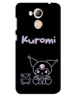 Чехол для Huawei Honor 6c Pro с картинкой «Kuromi — черный минимализм» Чехол для Huawei Honor 6c Pro с картинкой «Kuromi — черный минимализм»
