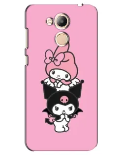 Чехол для Huawei Honor 6c Pro с картинкой «My Melody и Kuromi»