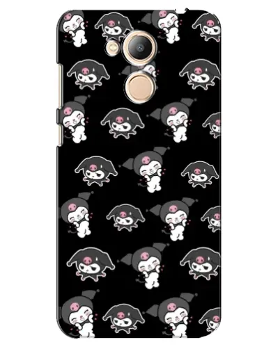 Чехол для Huawei Honor 6c Pro с картинкой «Черный паттерн Kuromi»