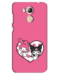 Чехол для Huawei Honor 6c Pro с картинкой «Kuromi и My Melody»