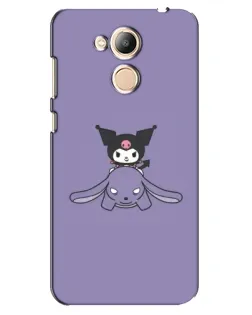 Чехол для Huawei Honor 6c Pro с картинкой «Kuromi на лиловом фоне»
