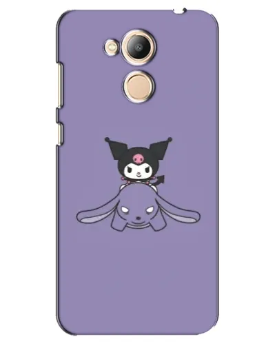 Чехол для Huawei Honor 6c Pro с картинкой «Kuromi на лиловом фоне»