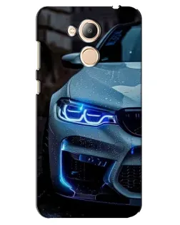 Чехол для Huawei Honor 6c Pro с картинкой «Взгляд BMW с синими фарами» Чехол для Huawei Honor 6c Pro с картинкой «Взгляд BMW с синими фарами»