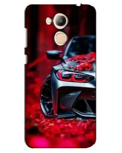 Чехол для Huawei Honor 6c Pro с картинкой «Спортивная BMW и цветы» Чехол для Huawei Honor 6c Pro с картинкой «Спортивная BMW и цветы»