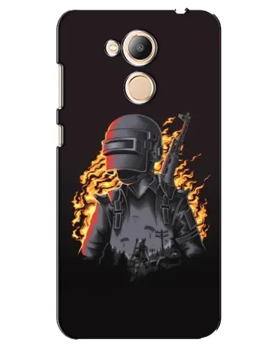 Чехол для Huawei Honor 6c Pro с картинкой «PUBG — огненный силуэт»