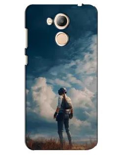 Чехол для Huawei Honor 6c Pro с картинкой «Герой PUBG на скале»