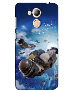Чехол для Huawei Honor 6c Pro с картинкой «Десант PUBG — прыжок»