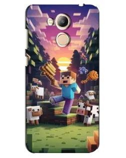 Чехол для Huawei Honor 6c Pro с картинкой «Стив на ферме» Чехол для Huawei Honor 6c Pro с картинкой «Стив на ферме»
