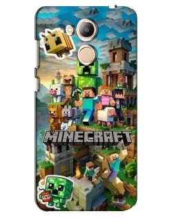 Чохол для Huawei Honor 6c Pro з картинкою «Замок Minecraft»