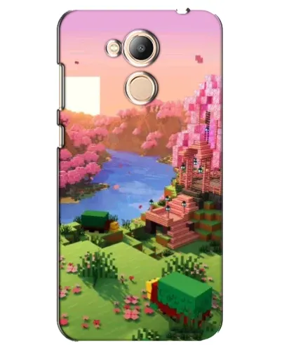 Чехол для Huawei Honor 6c Pro с картинкой «Розовое дерево Minecraft» Чехол для Huawei Honor 6c Pro с картинкой «Розовое дерево Minecraft»
