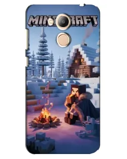 Чохол для Huawei Honor 6c Pro з картинкою «Зимовий Minecraft» Чохол для Huawei Honor 6c Pro з картинкою «Зимовий Minecraft»