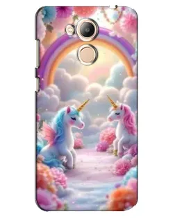 Чехол для Huawei Honor 6c Pro с картинкой «Радуга и единороги» Чехол для Huawei Honor 6c Pro с картинкой «Радуга и единороги»