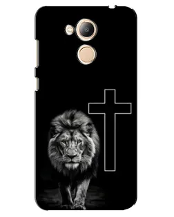Чехол для Huawei Honor 6c Pro с картинкой «Лев и Крест»